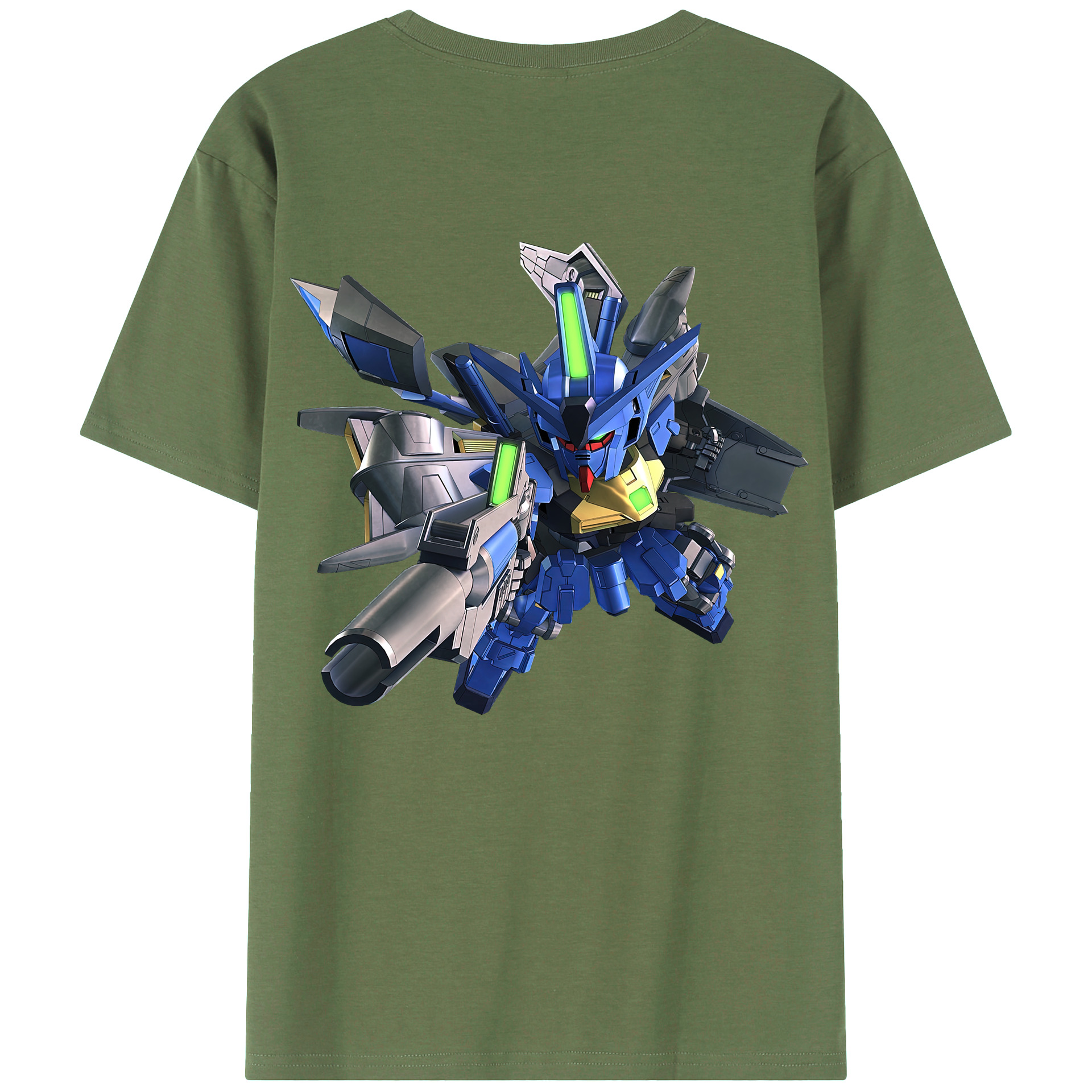 （画像用） 機動戦士ガンダム Mobile Suit Gundam 綿100％ メンズ半袖Tシャツ（バックプリント） 通気性
